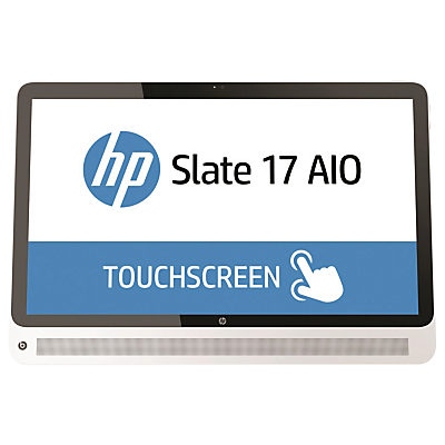 HP Slate 17-l000na Android All-In-One Desktop Computer, Intel Celeron, 2GB RAM, 32GB SSD, 17 Full HD Touchscreen, White HP Slate 17-l000na Android All-In-One Desktop Computer, Intel Celeron, 2GB RAM, 32GB SSD, 17 Full HD Touchscreen, White